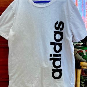 2 adidas boys shirts size medium 12/14